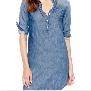 JCrew Chambray Shirt Dress, size 6
